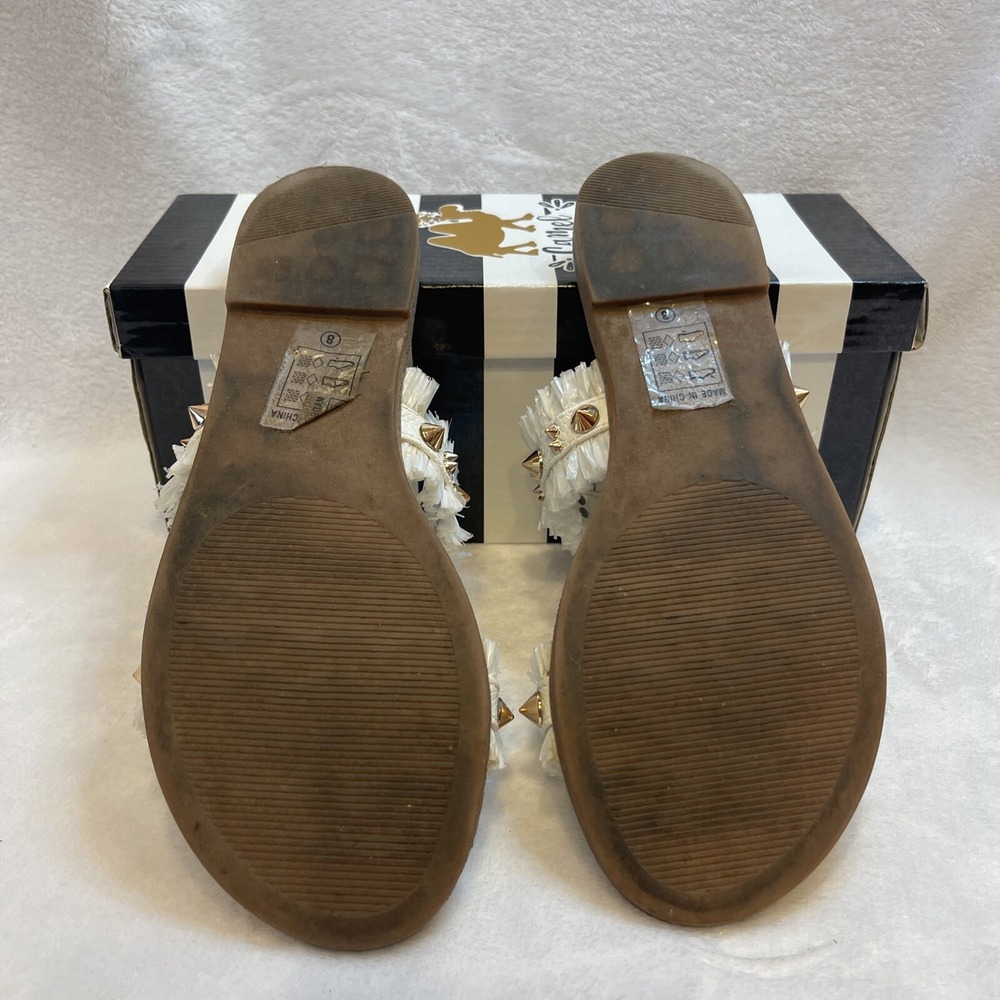 Camel Threads Women's Size 8 Blair Pearl Fridge Spike Sandal - Picture 4 of 12